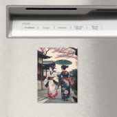Kyoto Kimono Spring Walk Magnet マグネット (インサイチュ (食洗機))