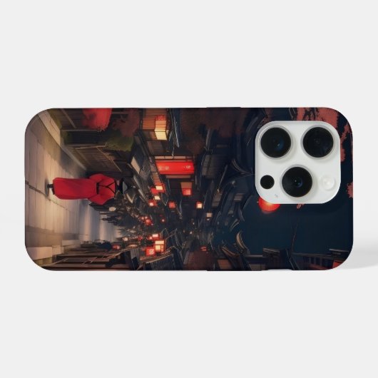 Kyoto Night Lantern Walk iPhone Case iPhoneケース (裏面横)
