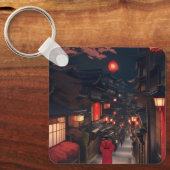 Kyoto Night Lantern Walk Keychain キーホルダー (正面)