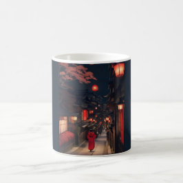 Kyoto Night Lantern Walk Mug コーヒーマグカップ