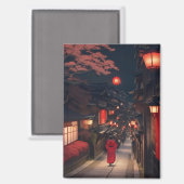 Kyoto Night Lanterns Magnet マグネット (正面/裏面)