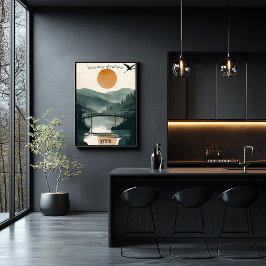 Kyoto Serenity - Zen Garden Reflections ポスター