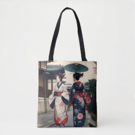 Kyoto Spring Walk Kimono Tote Bag トートバッグ
