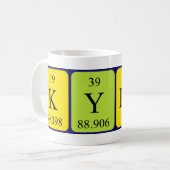 Kyran定期的なテーブル名mug コーヒーマグカップ (正面左)