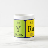 Kyran定期的なテーブル名mug コーヒーマグカップ (中央)