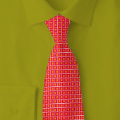 Kyrgyzstan Flag Brick Pattern ネクタイ