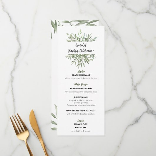 Kyriakosメニュー メニュー (正面/裏面インサイチュ)