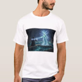 Kyrzon vs Shadow - ダークファンタジーの決闘 Tシャツ (正面)