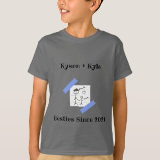 Kysen +カイルのマッチングTシャツ、2021年以来のベスティーズ Tシャツ