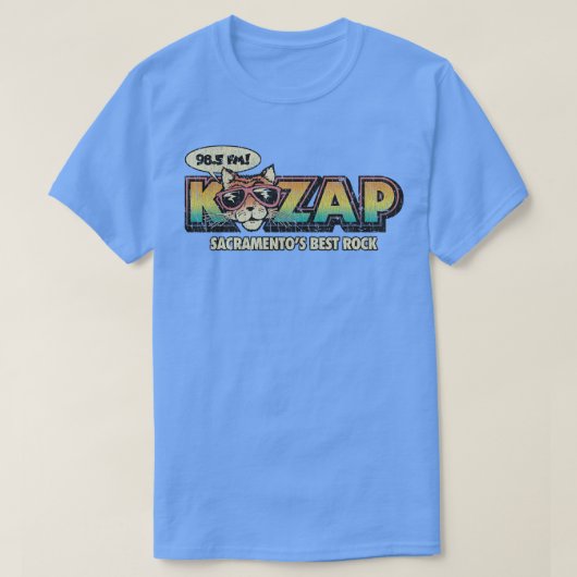 KZAPサクラメントクールキャット1968 Tシャツ (デザイン正面)