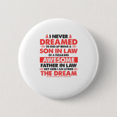 Lおもしろいの父からの贈り物の息子 缶バッジ (正面)