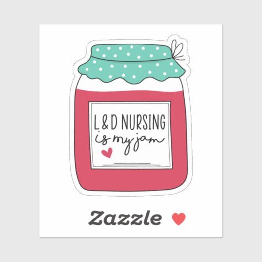 LとDの看護は私のジャム労働と配送ナース シール (シート)