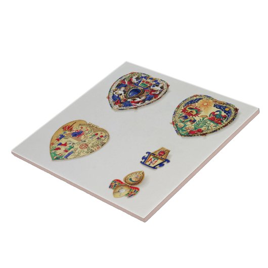 「Lの歴史的ノートからのDarnleyの宝石、 タイル (側面)