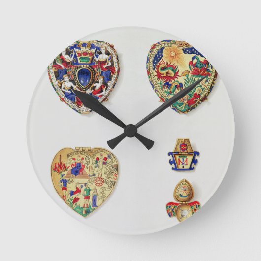 「Lの歴史的ノートからのDarnleyの宝石、 ラウンド壁時計 (正面)