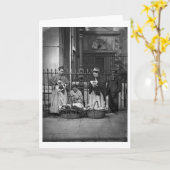 「Lの街の生活からのコヴェント・ガーデンの花の女性、 カード (黄色い花)