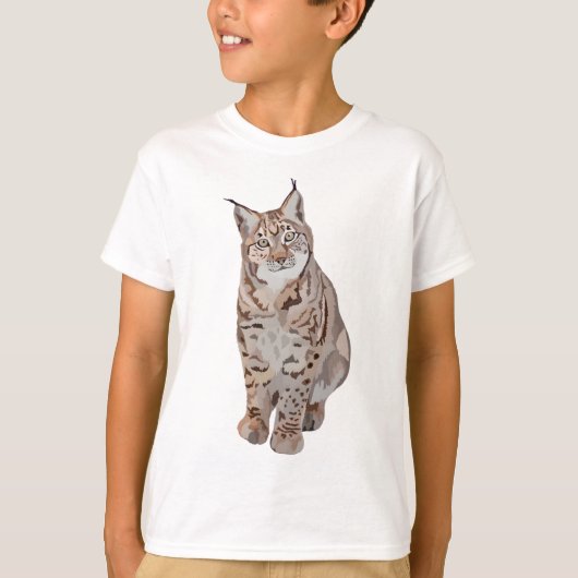 Lはオオヤマネコだ Tシャツ (正面)