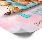 Lはライオンのアルファベットプリント -  Nursery用のプリント ポスター (角)