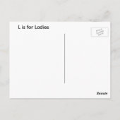 Lはレディースポストカード用 ポストカード (裏面)