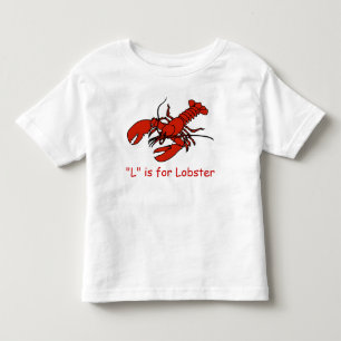 Lはロブスターのため綴るために学びますです トドラーTシャツ