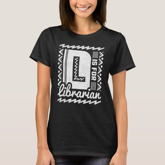 Lは図書館司書のためだ Tシャツ (正面)
