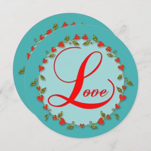 Lは娘のための愛のバレンタイン シーズンカード (正面/裏面)