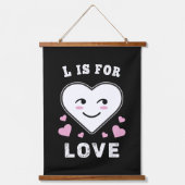 Lは愛のための誕生日バレンタインデー私はあなたを愛している 吊り下げ型タペストリー (正面)