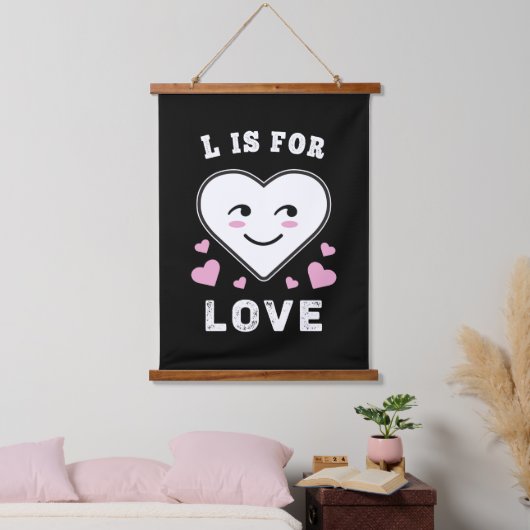 Lは愛のための誕生日バレンタインデー私はあなたを愛している 吊り下げ型タペストリー (寝室)