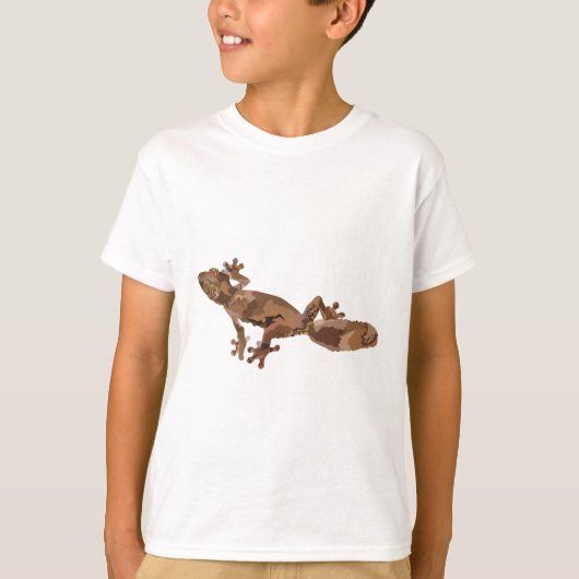 Lは葉の尾のゲッコ Tシャツ (正面)