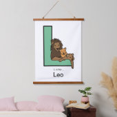 Lは....パーソナライズされた 吊り下げ型タペストリー (寝室)