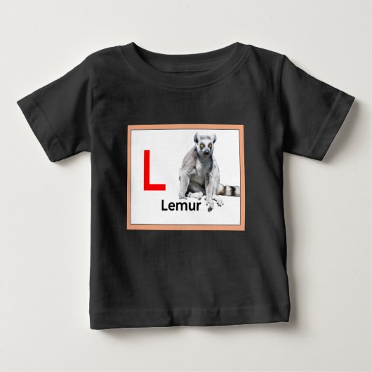 LはLemurのためだ ベビーTシャツ (正面)