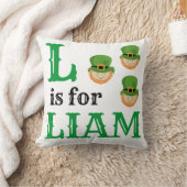 LはLiamベイビーのL  クッション (ブランケット)