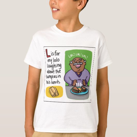 LはLumpia Kids Tシャツ用 Tシャツ (正面)