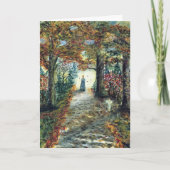 lを絵を描くSymapthyの水彩画 カード (正面)