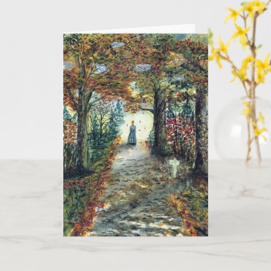 lを絵を描くSymapthyの水彩画 カード (黄色い花)