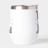 Lイニシャルパーソナライズされたシルバーモノグラムあなたの名前 (左面)