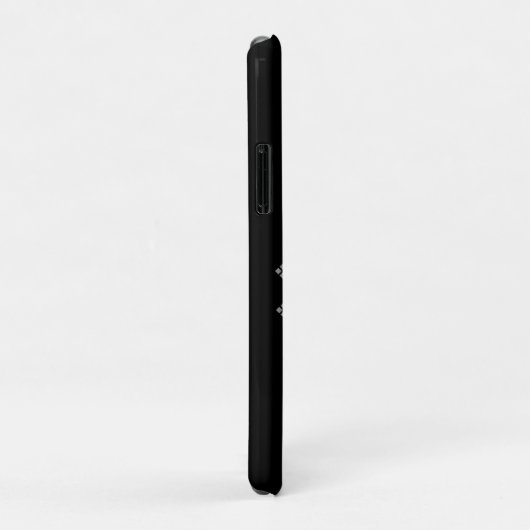 Lイニシャルパーソナライズされたシルバーモノグラムあなたの名前 Case-Mate iPhoneケース (裏面/右)