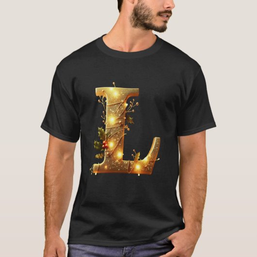 Lイルミネーション クリスマス装飾 Tシャツ (正面)