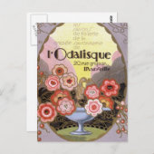 lオダリスク香水ラベル ポストカード (正面/裏面)