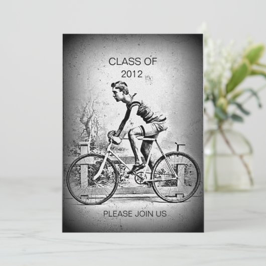 lサイクリストのサイクリングの卒業パーティーを進みます 招待状 (スタンド正面)