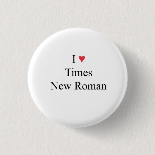lハートTimes New Roman 缶バッジ (正面)