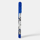 Lパーソナライズされた字のフローラエレガントグリッター Case-Mate iPhoneケース (裏面 / 右)