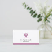 Lパープル歯科モノグラム歯科アポイントメント 予約カード (スタンド正面)