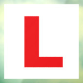 Lプレート完全マグネット式車外新規免許取得者用 ウィンドウサイン (シート3)