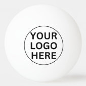 Lプロモカスタムノブランドのロゴ 卓球ボール (正面)