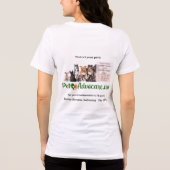 Lポーにノーと言うデザイン:紫 トライブレンドTシャツ (裏面)