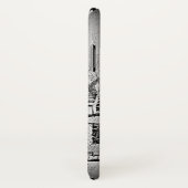 lモノクロサイクリストのサイクリングを進みます Case-Mate iPhoneケース (裏面/右)