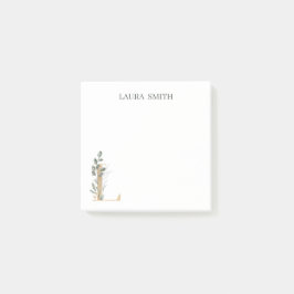 Lモノグラパーソナライズされたムフローラ(Post-it Notes) ポストイット