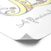 Lモノグラムアートリン女の子の名前の意味ポスター ポスター (角)