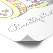 Lモノグラムアートルシンダの女の子の名前の意味ポスター ポスター (角)