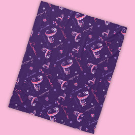 Lモノグラムパーソナライズされたと名前Louisa フリースブランケット